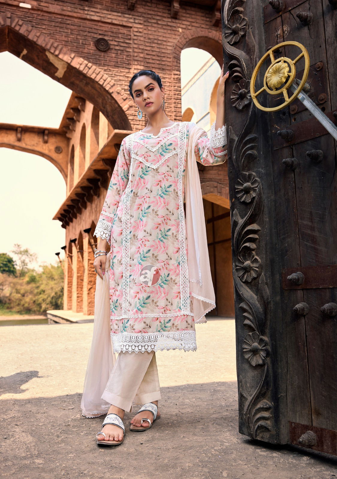 Sakhi Re Vol 2 By Af Linen Cotton Printed Plus Size Kurti With Bottom Dupatta Wholesale Market In Surat